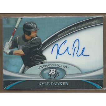 2011 Bowman Platinum Prospect Autograph Refractors #KP Kyle Parker