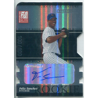 2003 Donruss Elite Extra Edition Turn of the Century Autographs #20 Felix Sanchez