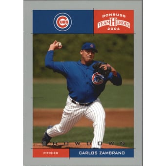 2004 Donruss Team Heroes Showdown Silver #72 Carlos Zambrano