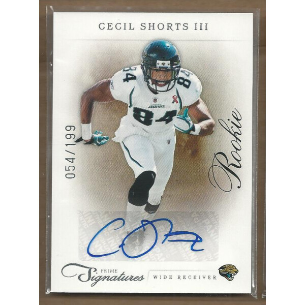 2011 Prime Signatures #184 Cecil Shorts AU/199 RC