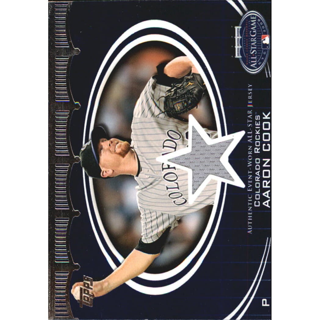 2008 Topps Update All-Star Stitches #AC Aaron Cook. rookie card picture