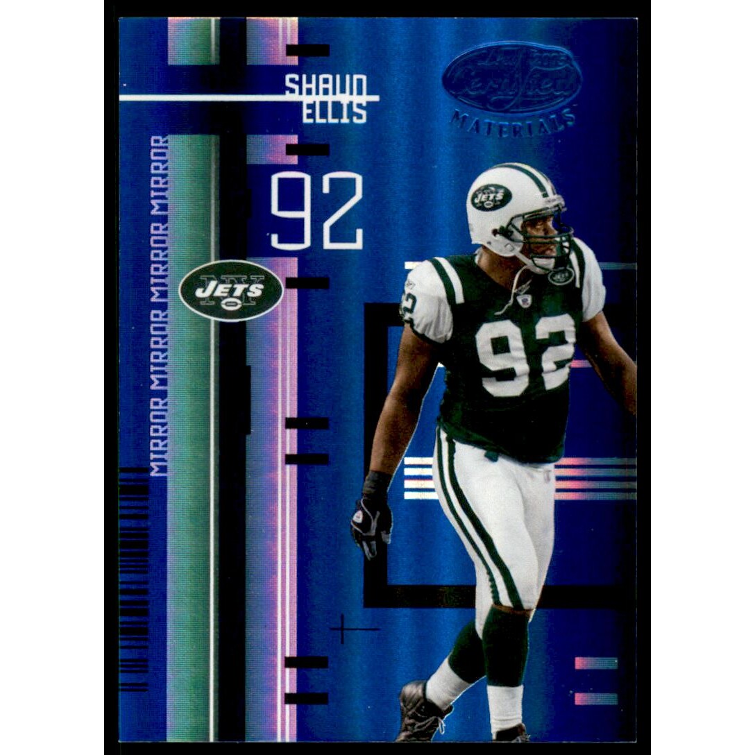 2005 Leaf Certified Materials Mirror Blue #86 Shaun Ellis