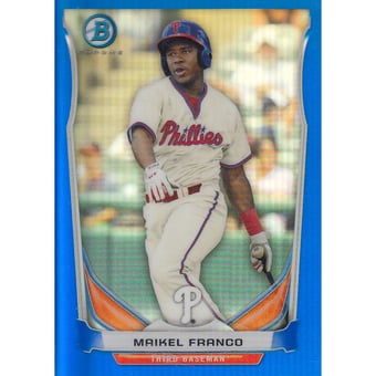 2014 Bowman Chrome Prospects Blue Refractors #BCP37 Maikel Franco