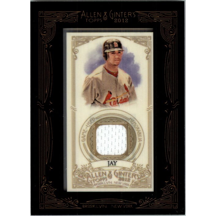 2012 Topps Allen and Ginter Relics #JJ Jon Jay. rookie card picture