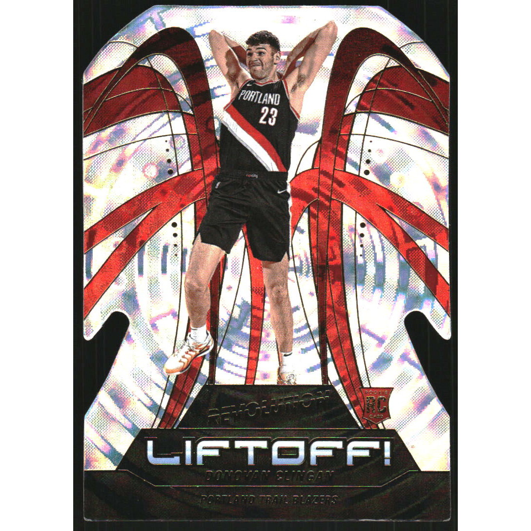 2024-25 Panini Revolution Liftoff! Fractal #1 Donovan Clingan