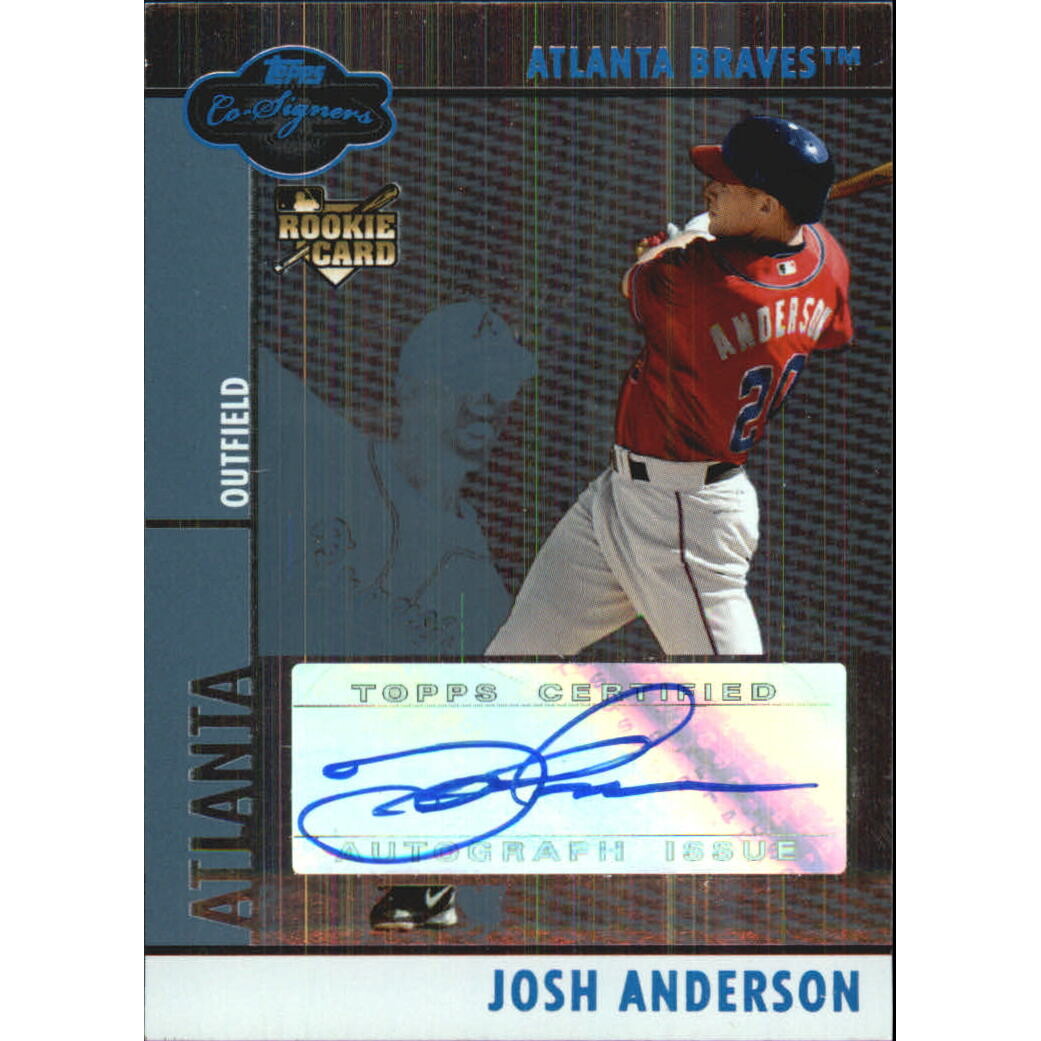 2008 Topps Co-Signers Silver Blue #107 Josh Anderson AU. rookie card picture
