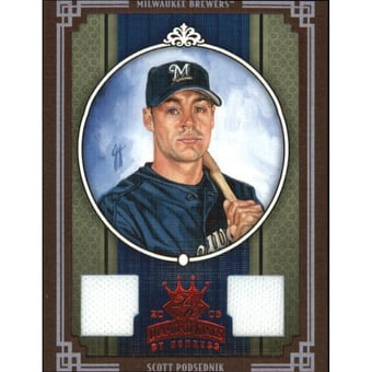 2005 Diamond Kings Materials Framed Red #123 Scott Podsednik Jsy-Jsy/100