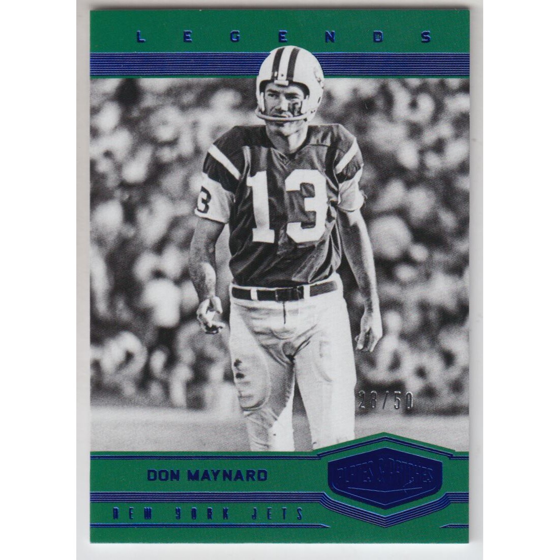 2017 Panini Plates and Patches Blue #119 Don Maynard RET 2017 Panini Plates and Patches Blue #119 Don Maynard RET