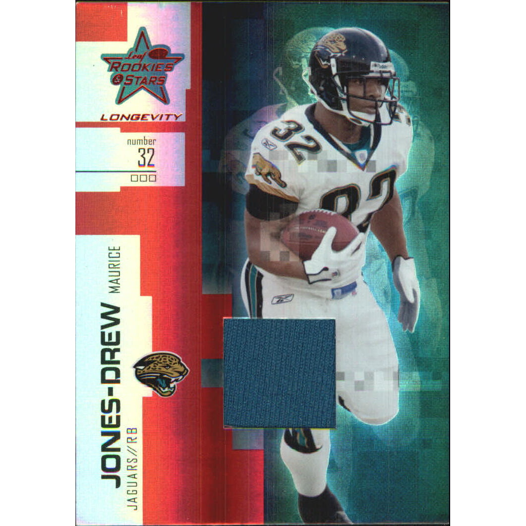 2007 Leaf Rookies and Stars Longevity Materials Ruby #86 Maurice Jones-Drew 2007 Leaf Rookies and Stars Longevity Materials Ruby #86 Maurice Jones-Drew