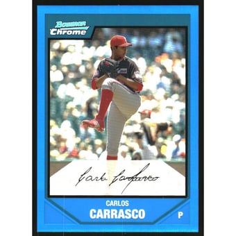 2007 Bowman Chrome Draft Future's Game Prospects Blue Refractors #BDPP68 Carlos Carrasco