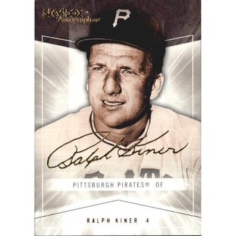 2005 SkyBox Autographics Insignia #90 Ralph Kiner GT