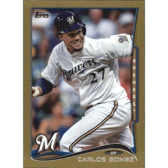 2014 Topps Mini Gold #302 Carlos Gomez