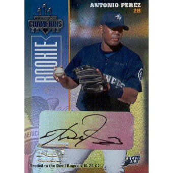2003 Donruss Champions Autographs #248 Antonio Perez/500