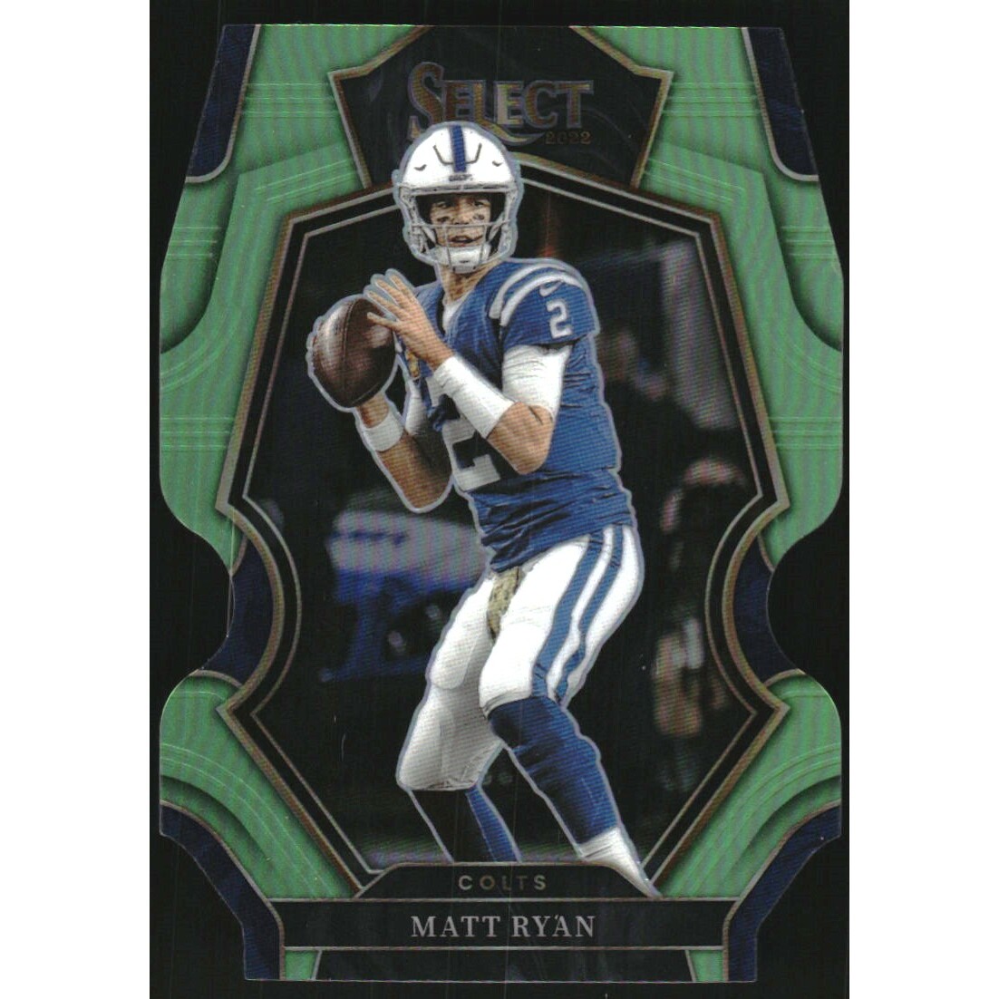 2022 Select Prizm Neon Green Die Cut #142 Matt Ryan