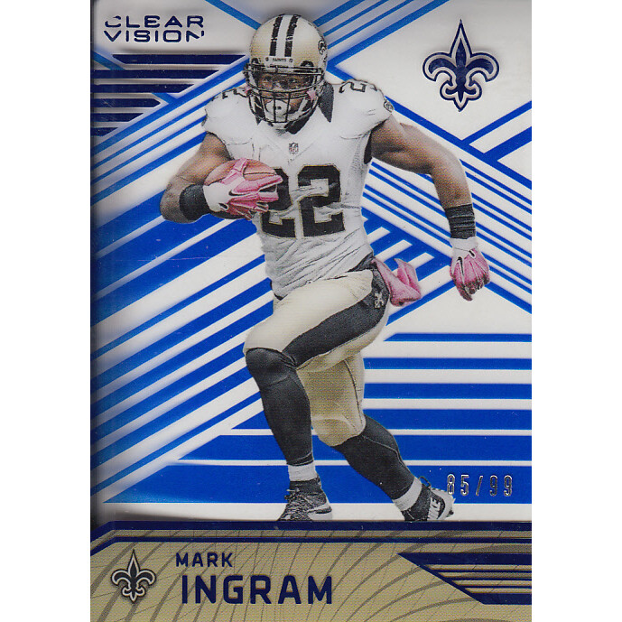 2016 Panini Clear Vision Blue #45 Mark Ingram