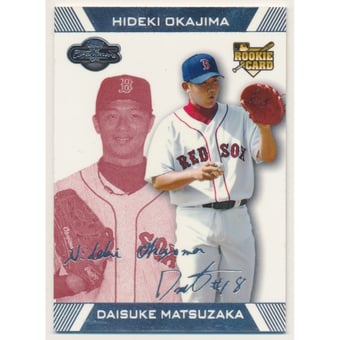 2007 Topps Co-Signers Red #94B Daisuke Matsuzaka w/Hideki Okajima