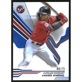 2024 Topps Pristine Blue Refractors #60 Andres Gimenez