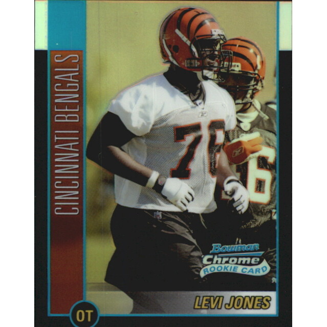 2002 Bowman Chrome Refractors #118 Levi Jones. rookie card picture