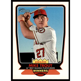 2017 Topps Heritage Award Winners #AW6 Mike Trout