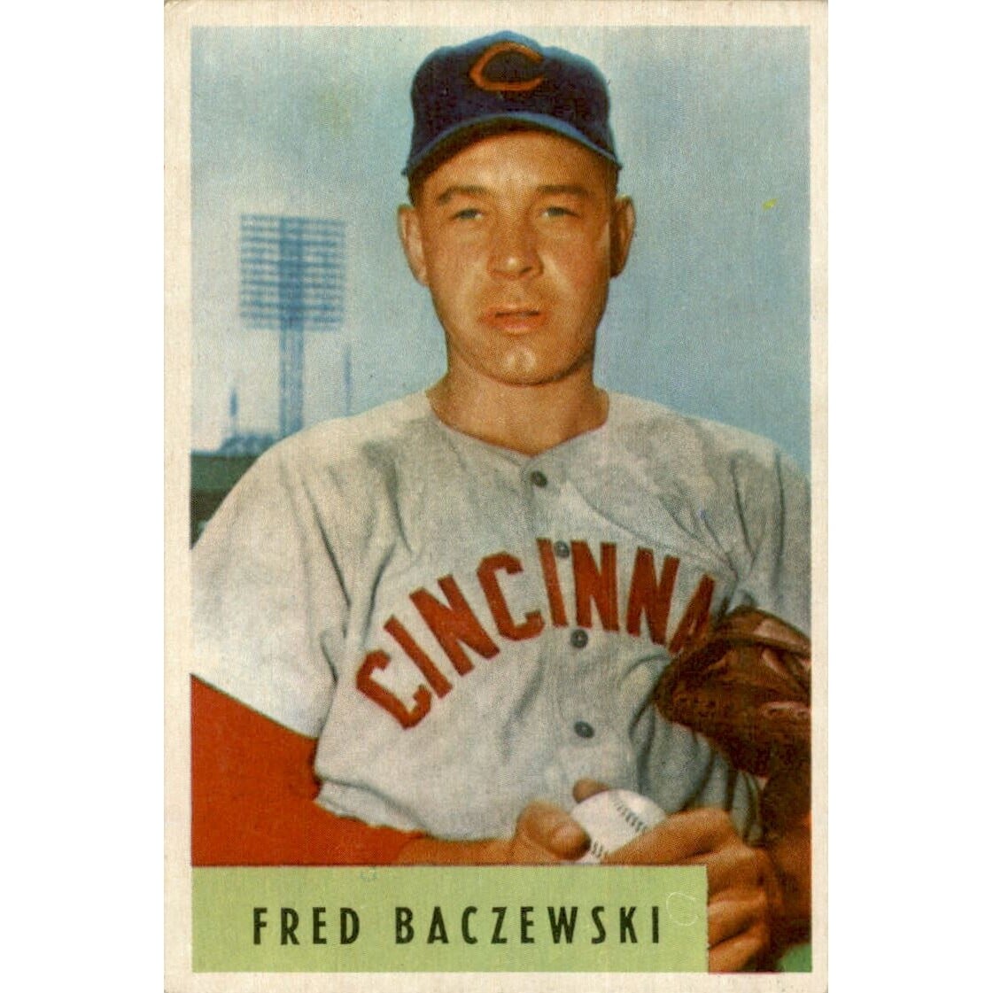 1954 Bowman #60 Fred Baczewski RC. rookie card picture