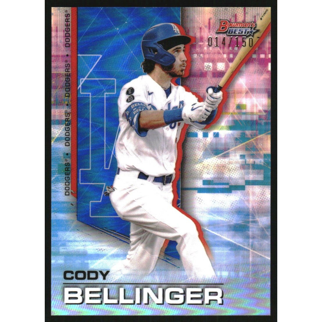 2021 Bowman's Best Blue Refractors #47 Cody Bellinger