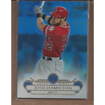 2014 Topps Tribute Blue #27 Josh Hamilton