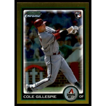 2010 Bowman Chrome Draft Gold Refractors #BDP101 Cole Gillespie