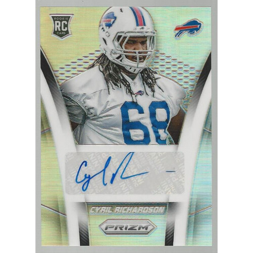 2014 Panini Prizm Rookie Autographs Prizms #ARCR Cyril Richardson/125. rookie card picture