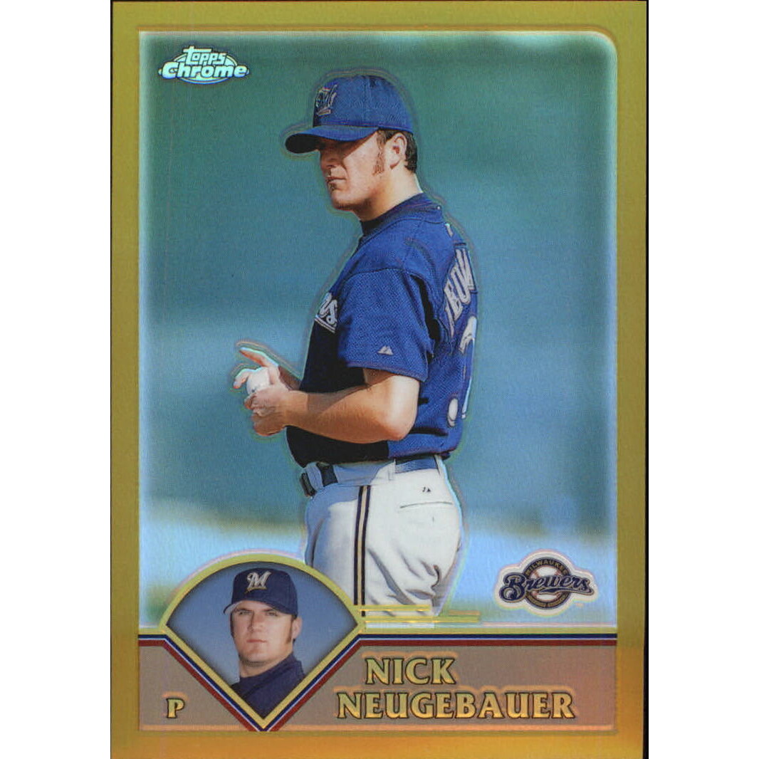 2003 Topps Chrome Gold Refractors #180 Nick Neugebauer 2003 Topps Chrome Gold Refractors #180 Nick Neugebauer