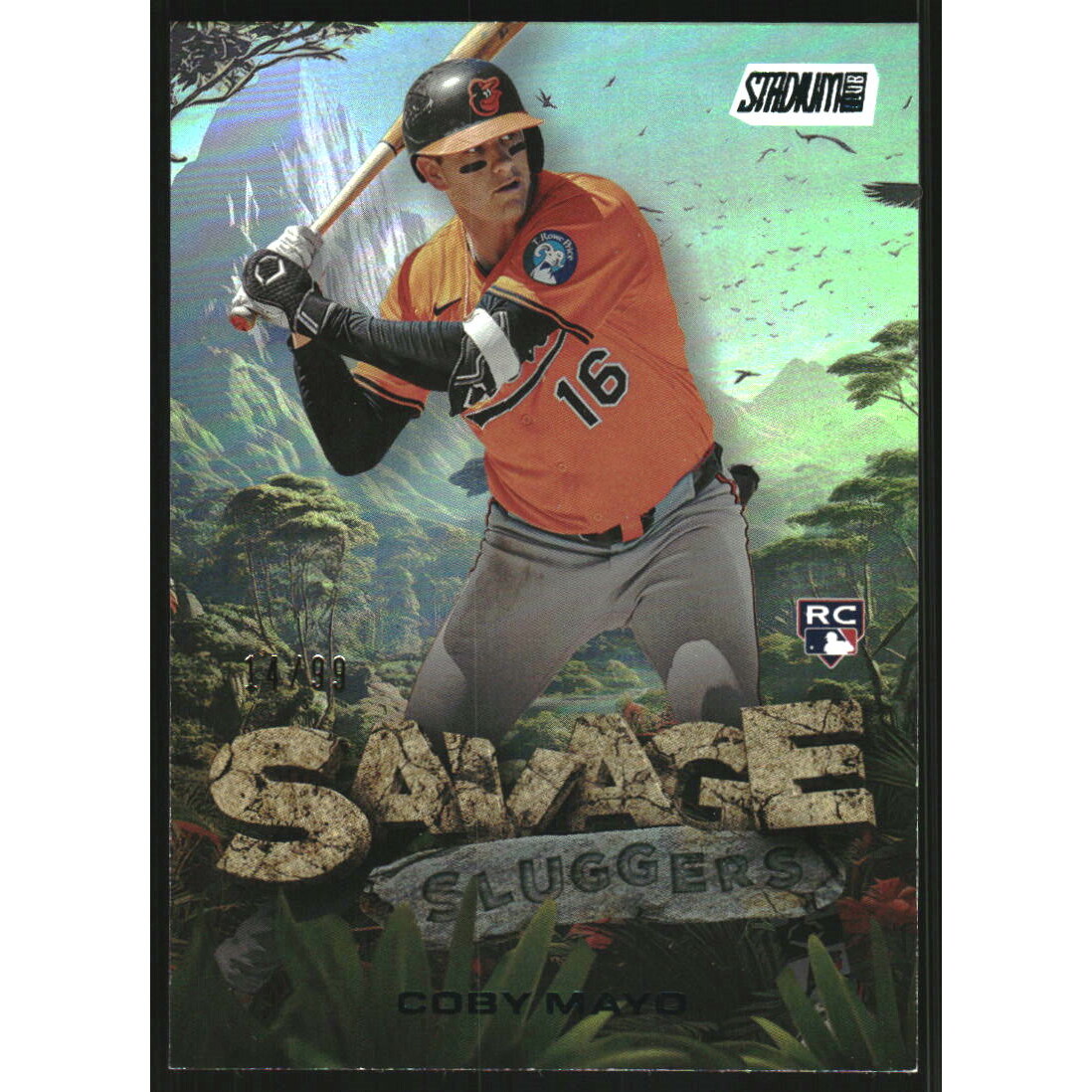 2025 Stadium Club Savage Sluggers Turquoise #SS22 Coby Mayo