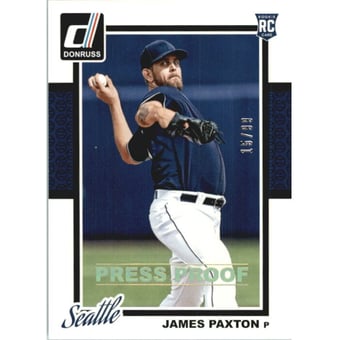 2014 Donruss Press Proofs Gold #334 James Paxton