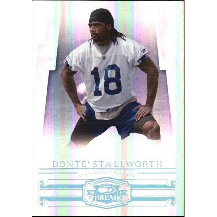 2007 Donruss Threads Silver Holofoil #27 Donte Stallworth