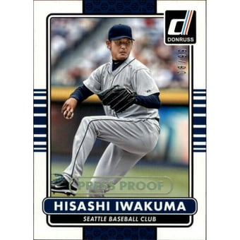 2015 Donruss Press Proofs Gold #157 Hisashi Iwakuma