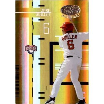 2005 Leaf Certified Materials Mirror Gold #76 Jose Guillen