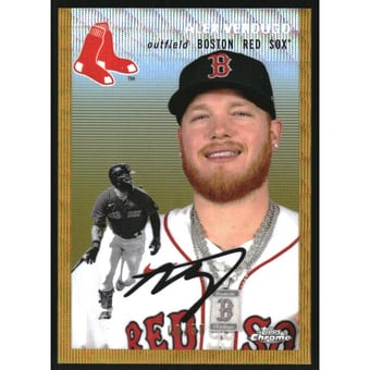 2023 Topps Chrome Platinum Anniversary Gold Wave Refractors #239 Alex Verdugo