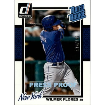2014 Donruss Press Proofs Silver #43 Wilmer Flores