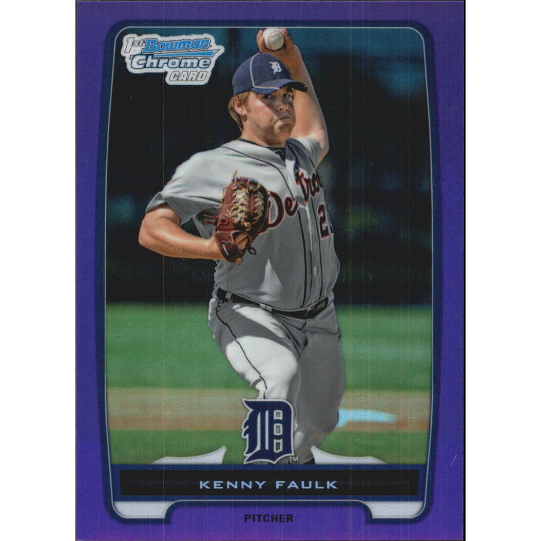 2012 Bowman Chrome Prospects Purple Refractors #BCP205 Kenny Faulk