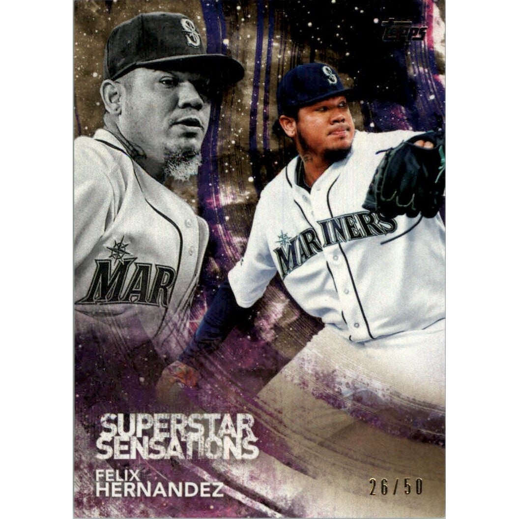 2018 Topps Superstar Sensations Gold #SSS18 Felix Hernandez. rookie card picture