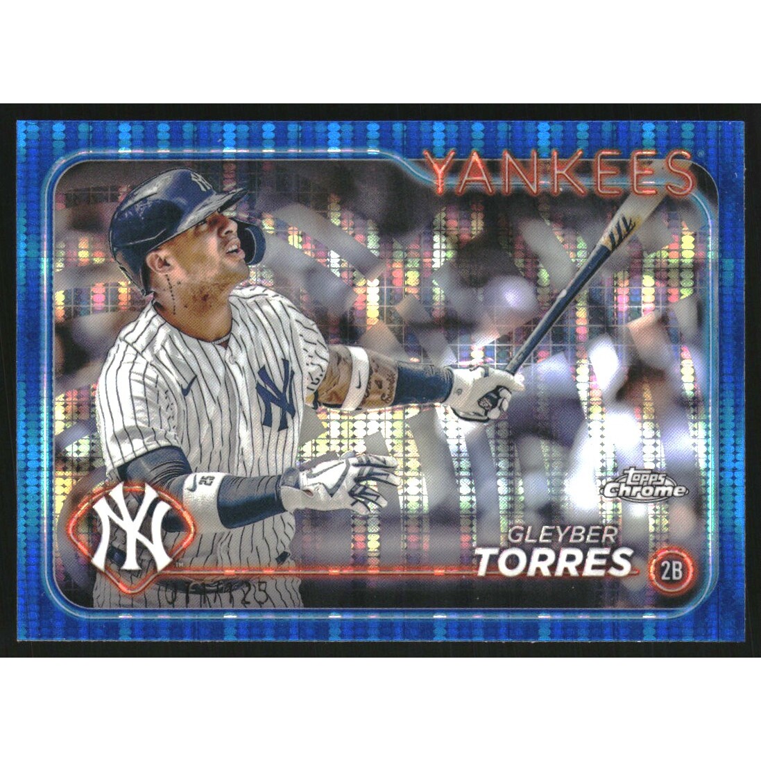 2024 Topps Chrome Blue Sonar Refractors #280 Gleyber Torres
