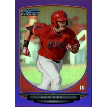 2013 Bowman Chrome Prospects Purple Refractors #BCP181 Wade Hinkle