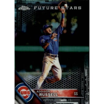 2016 Topps Chrome Black Refractors #7 Addison Russell
