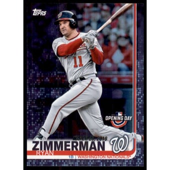 2019 Topps Opening Day Purple Foil #122 Ryan Zimmerman