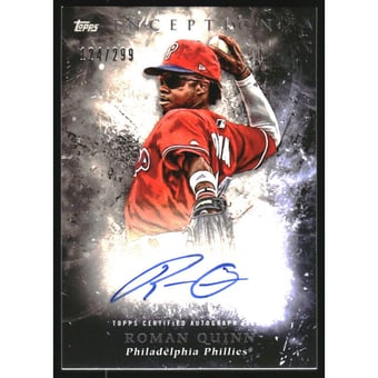 2018 Topps Inception Rookies and Emerging Stars Autographs #RESRQ Roman Quinn/299