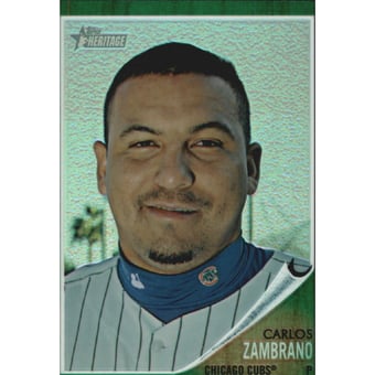 2011 Topps Heritage Chrome Green Refractors #C87 Carlos Zambrano