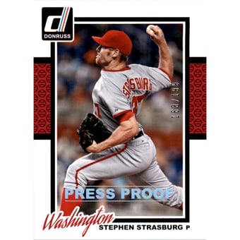 2014 Donruss Press Proofs Silver #124 Stephen Strasburg