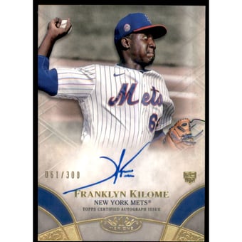 2021 Topps Tier One Break Out Autographs #BOAFKI Franklyn Kilome/300