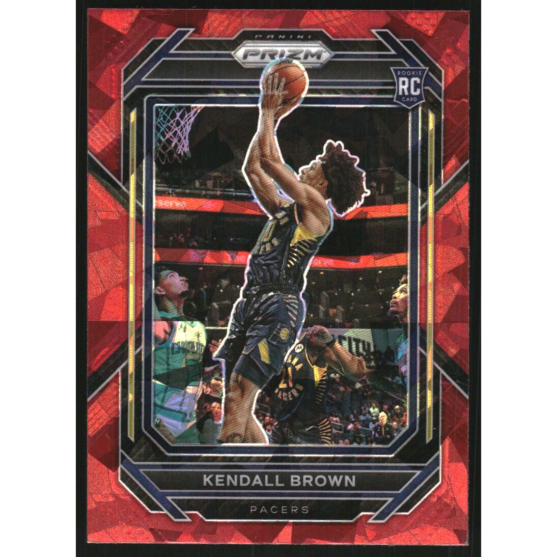 2022-23 Panini Prizm Prizms Red Ice #225 Kendall Brown