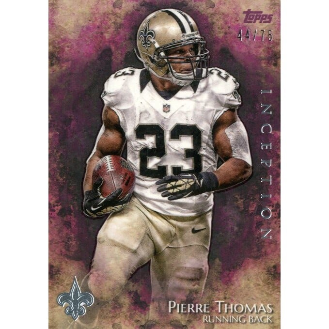 2014 Topps Inception Magenta #102 Pierre Thomas. rookie card picture