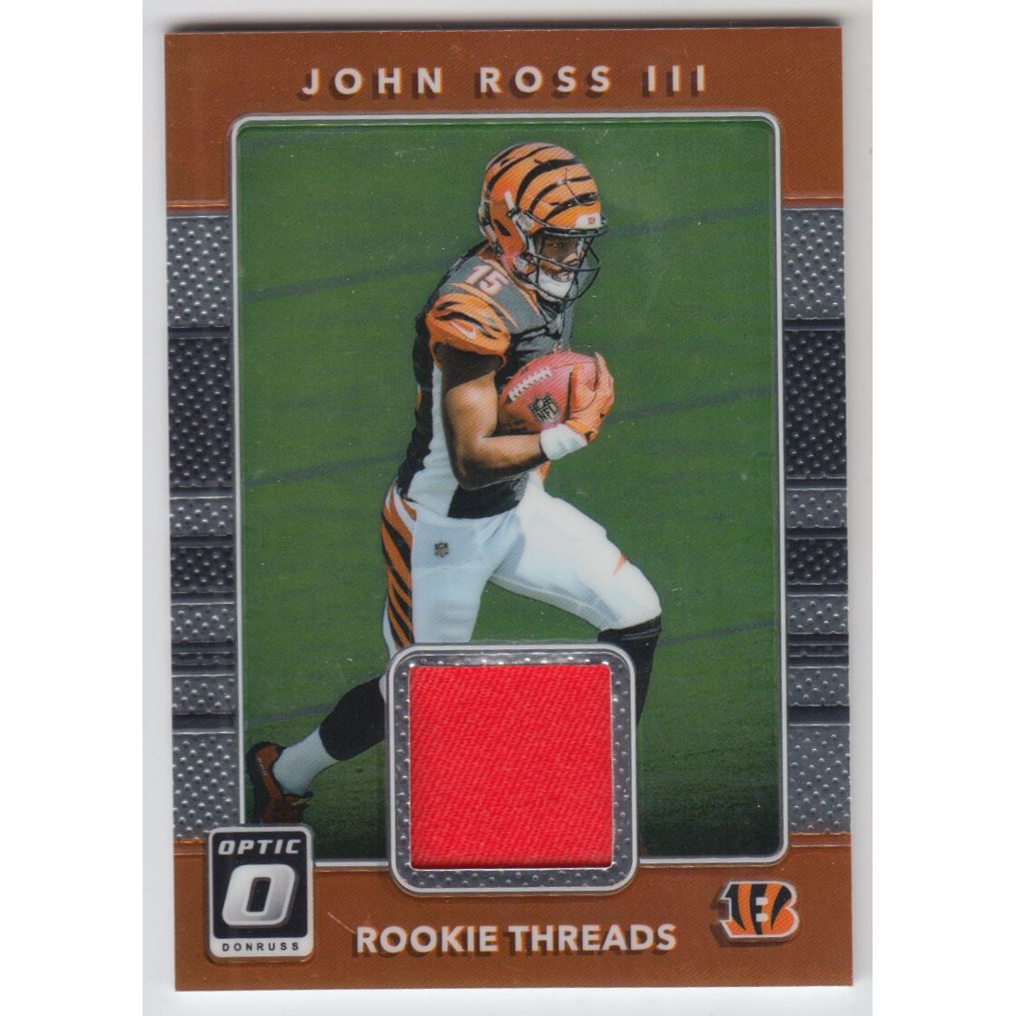 2017 Donruss Optic Rookie Threads #6 John Ross III. rookie card picture