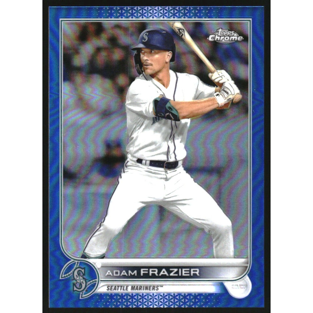 2022 Topps Chrome Blue Refractors #47 Adam Frazier